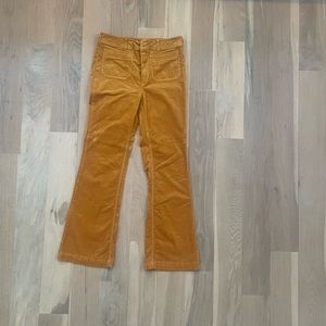 Anthropologie Corduroy Flare Pants, camel